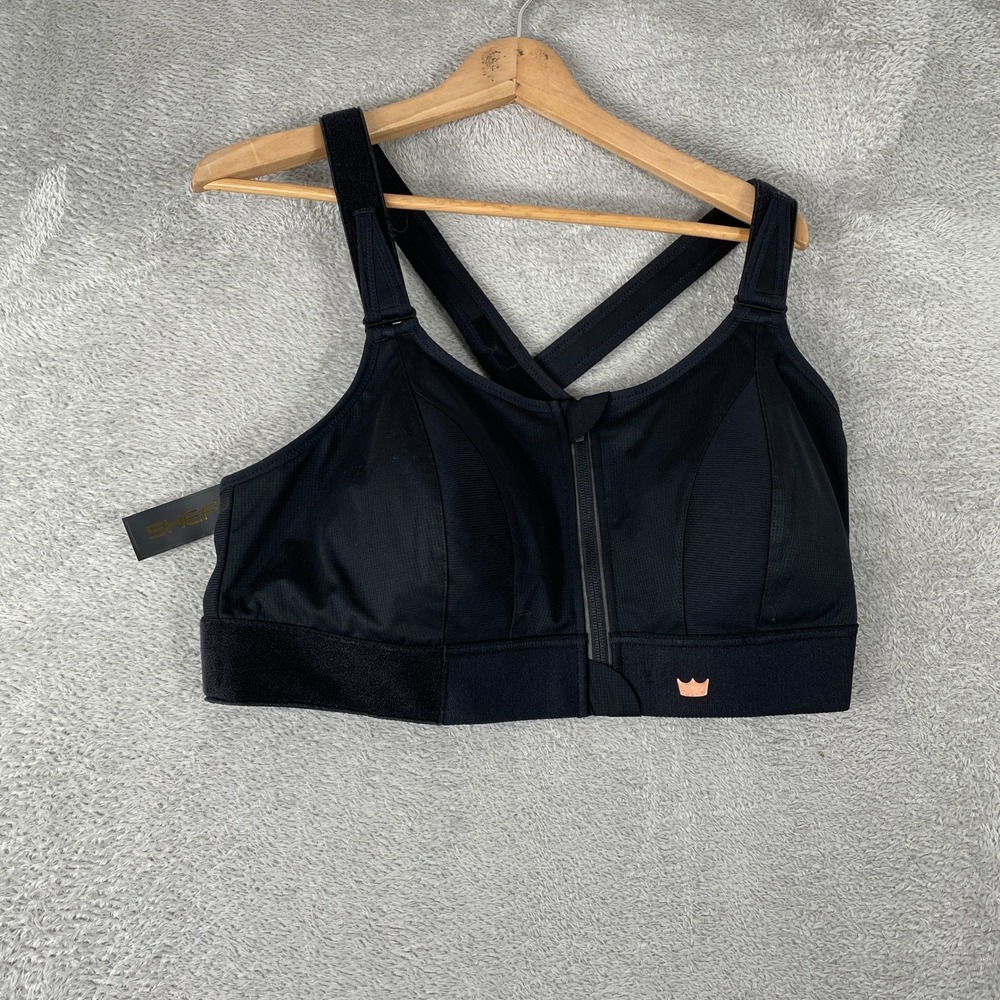 Shefit Ultimate Sports Bra Womens 3Luxe Black High Impact Adjustable Athletic